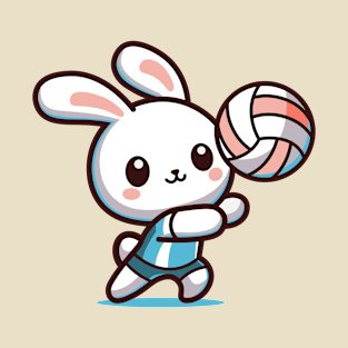 Cute Volleyball Bunny T-Shirt