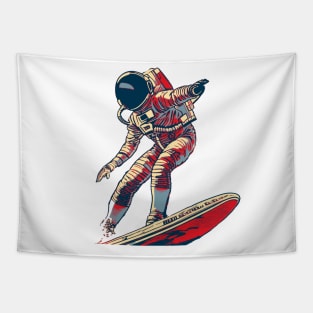 Astronaut Surfing Tapestry