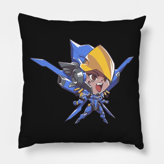 Pharah cute spray tee Pillow by Rumiho