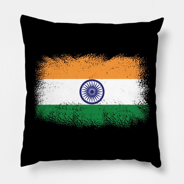 India Flag Pillow by TravelGiftDesign