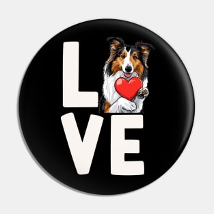 Shetland Sheepdog Love Pin