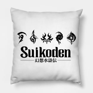 [Black] True Runes T-Shirt Pillow