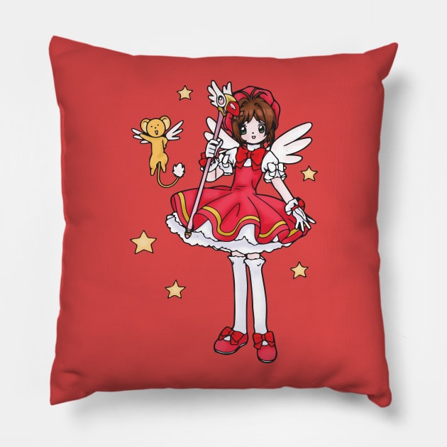 Sakura and Kero Pillow by steffirae