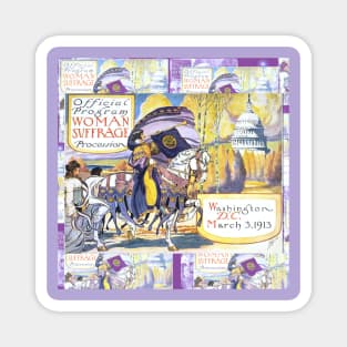 1913 Women's March On Washington - Votes For Women Magnet