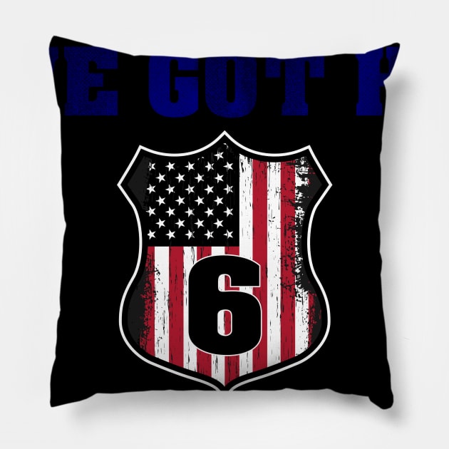 I've got his 6 - Police Girlfriend Police Wife Gift Pillow by 5StarDesigns