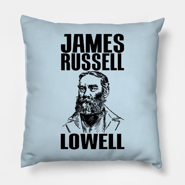 James Russell Lowell Pillow by truthtopower