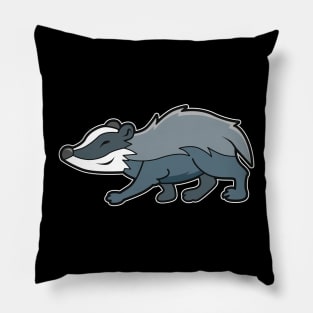 Funny Badger Pillow