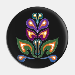 Ojibwe Flowers Waabigwan WAWEZHI CANADA Pin