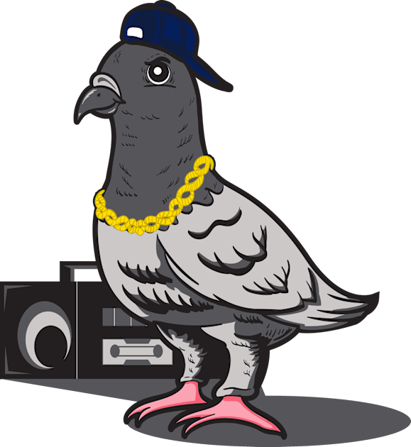 Fresh Pigeon Kids T-Shirt by Joebarondesign