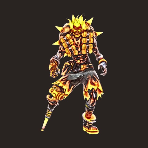 Overwatch Junkrat Inferno Halloween Skin by Green_Shirts