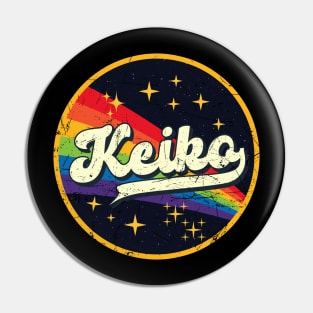 Keiko // Rainbow In Space Vintage Grunge-Style Pin