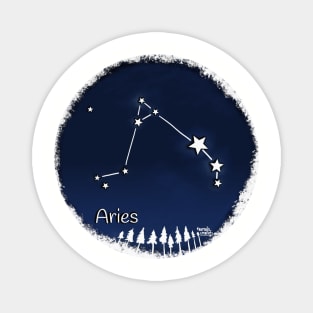 Aries zodiac Constellation Magnet