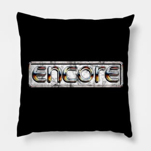 Retro Video Games Encore Logo Vintage Pillow