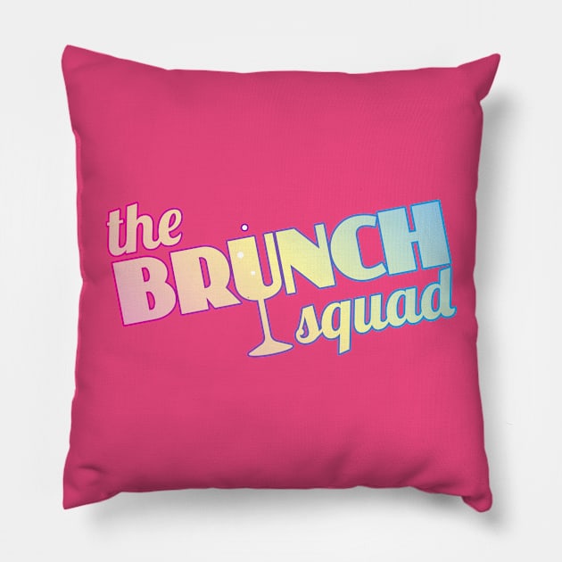 The Brunch Squad (pastel) Pillow by BRAVOMAXXX