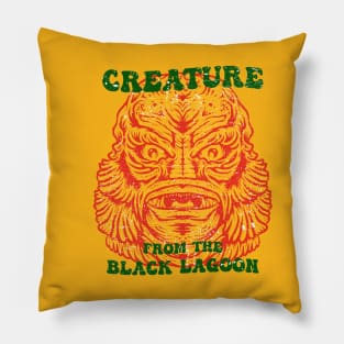 Vintage Creature From The Black Lagoon Pillow