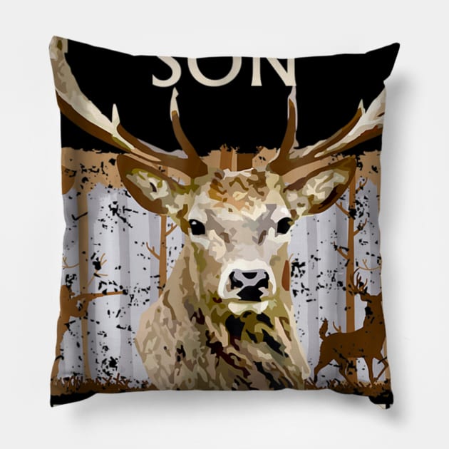 Father and Son Hunting Buddies For Life Gift For Dad Pillow by wcfrance4