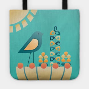 Bird and Flower Tote