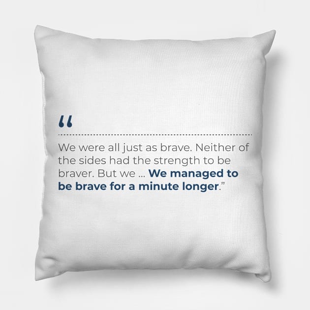 The witcher on bravery Pillow by emadamsinc