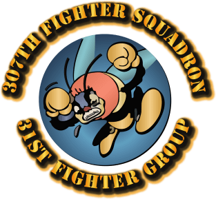 POCKET - AAC - 307th Fighter Squadron  -31st Fighter Group Magnet