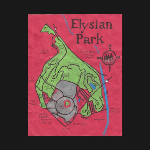 Elysian Park by PendersleighAndSonsCartography