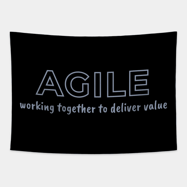 AGILE, working together to deliver value Tapestry by Viz4Business