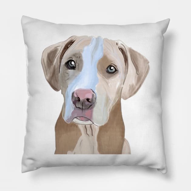 Pit Boxer Dog Pillow by AlishaMSchil