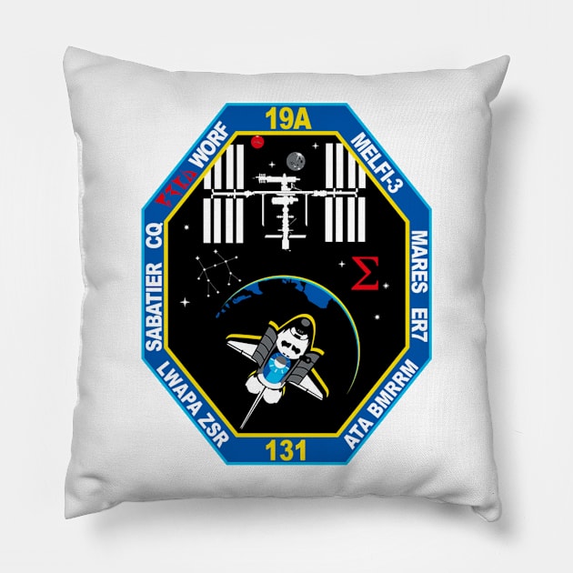 STS-131 Discovery Payload Team Patch Pillow by Spacestuffplus