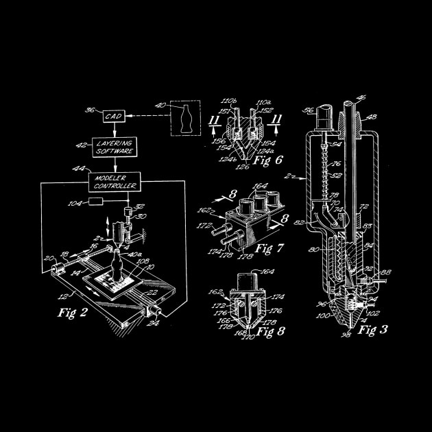 3D Printing Vintage Patent Drawing by TheYoungDesigns