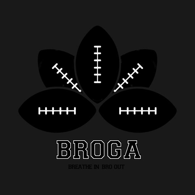 Broga: The Official Yoga for Bros Logo by HRothstein