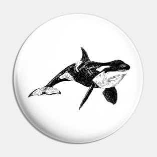 Killer Whale Image Pin