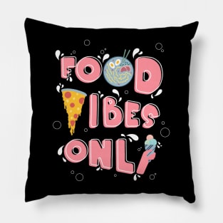 Food Lovers Illustration Pillow