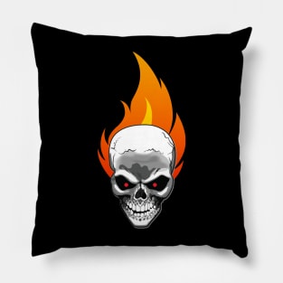 Burning Skull - Burning Man Pillow