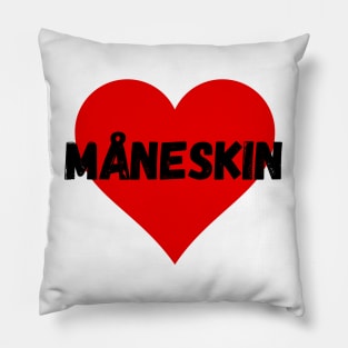 Maneskin in red heart. Pillow