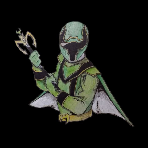 Mystic Force Green Ranger by ArtofJesseCobb