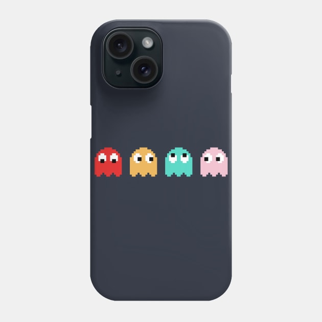 Pacman ghosts Phone Case by seingalad