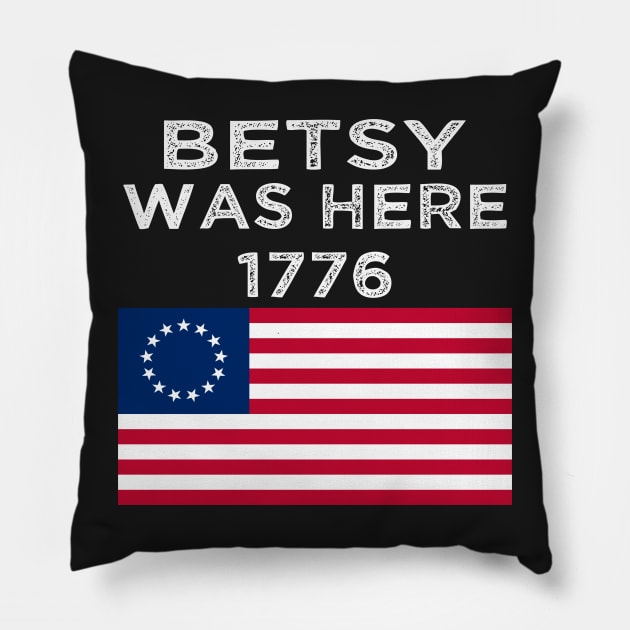 American Betsy Ross Flag Victory 1776 Pillow by B89ow