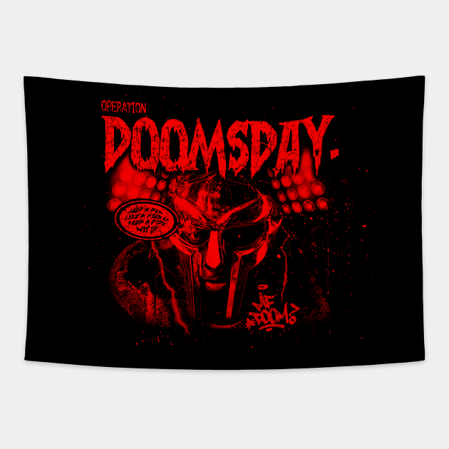 mf doom operation red Tapestry by Hoki Tross Creative