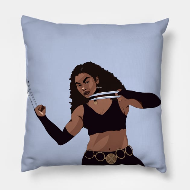 Laura Kinney Pillow by clitories