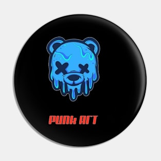 Animal punk bear Pin