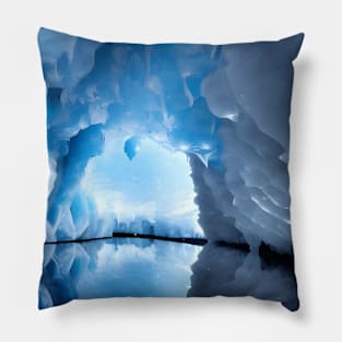 Blue Ice Cave Pillow