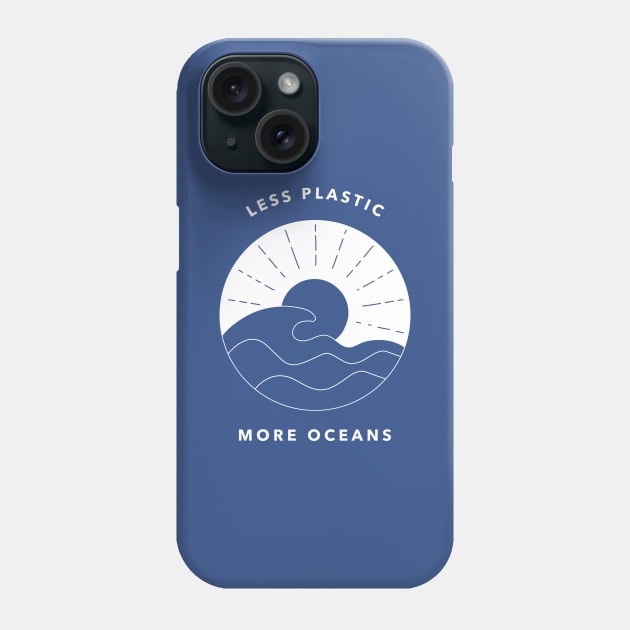 Less Plastic More Ocean Phone Case by mooby21