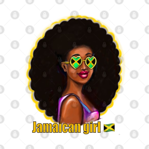 Best Jamaican clothes for women and girls  Jamaica flag  colors colours natural afro hair. The best Gifts for black women 2022 Jamaica by Artonmytee