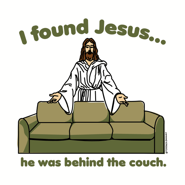 JESUS COUCH by toddgoldmanart