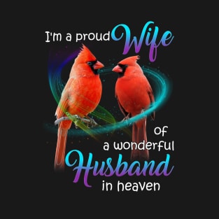 I'm Proud Wife Of A Wonderful Husband In Heaven T-Shirt