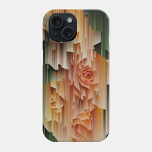 Glitched Orange Roses Phone Case