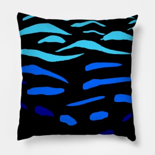 Ocean- abyss- deep blue Pillow