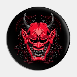 yokai oni mask Pin