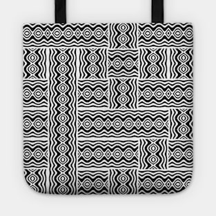 Geometric damask pattern Tote