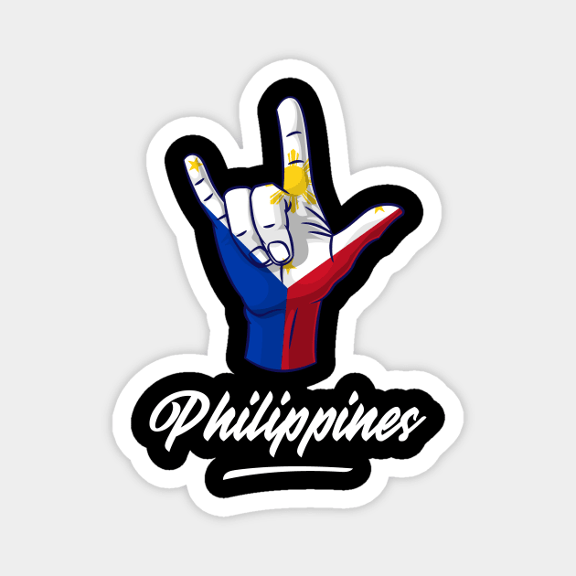 I Love You Philippines Hand Gesture Cute Gift Women Men Philippines