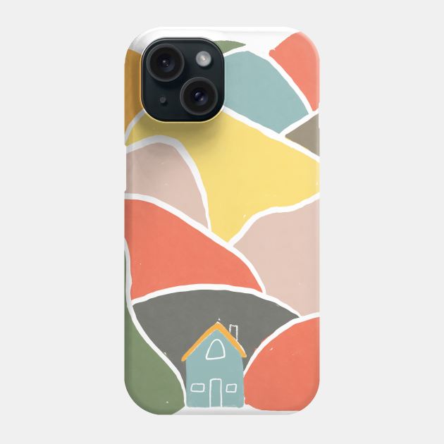 Little blue house Phone Case by flywithsparrows